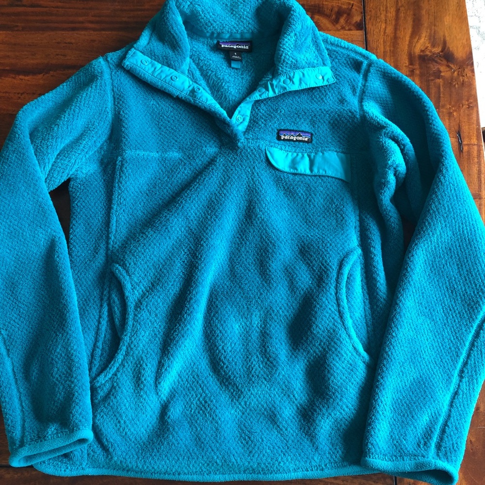 Patagonia Women’s Re-tool teal fleece